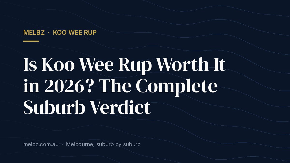 Title card: Is Koo Wee Rup Worth It in 2026? The Complete Suburb Verdict