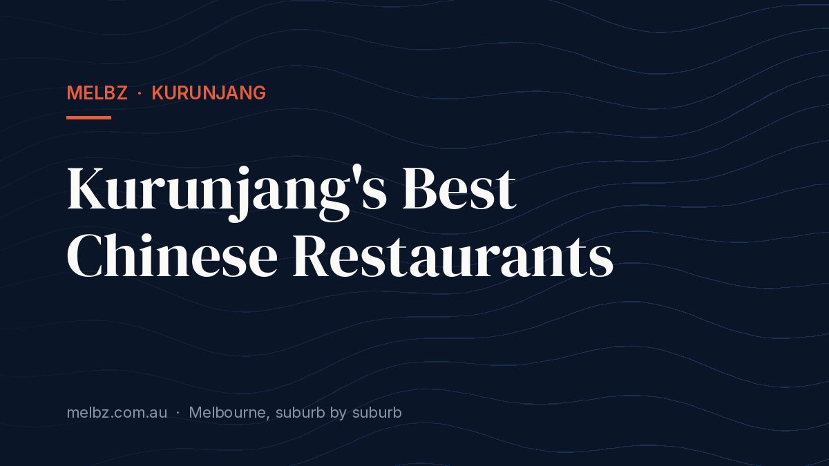 Title card: Kurunjang's Best Chinese Restaurants