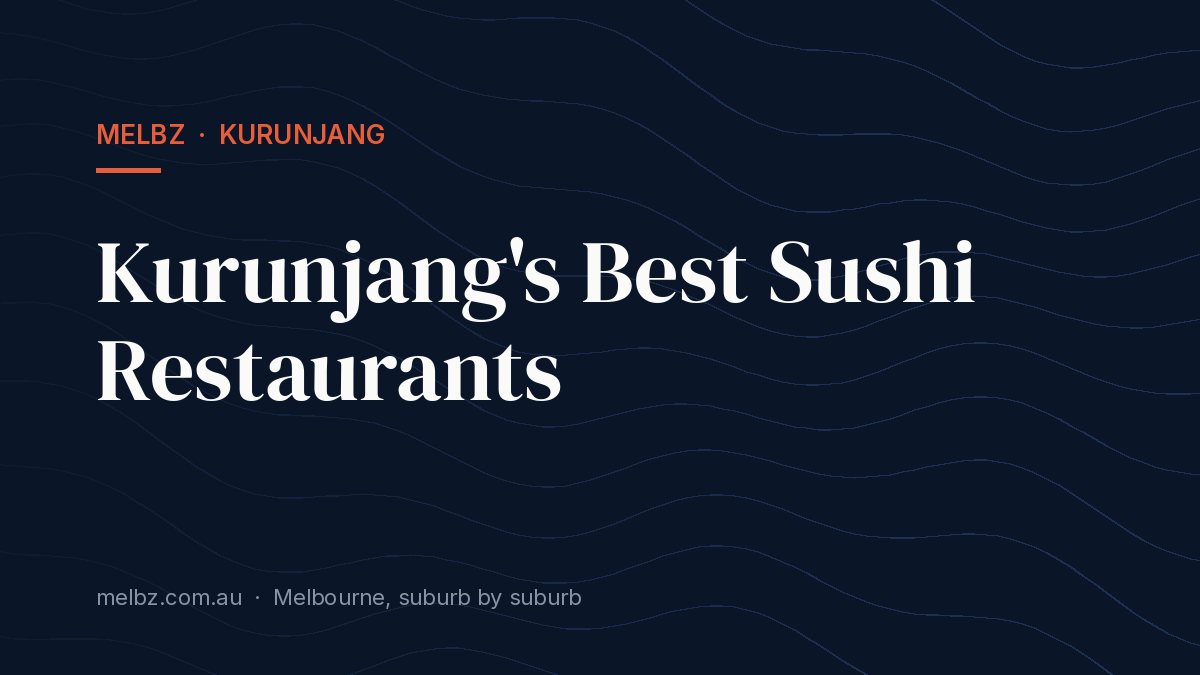 Title card: Kurunjang's Best Sushi Restaurants