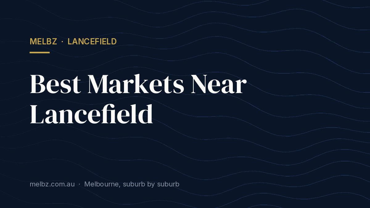 Title card: Best Markets Near Lancefield