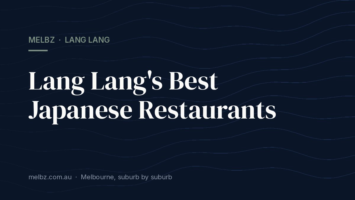 Title card: Lang Lang's Best Japanese Restaurants
