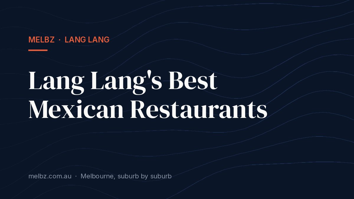 Title card: Lang Lang's Best Mexican Restaurants