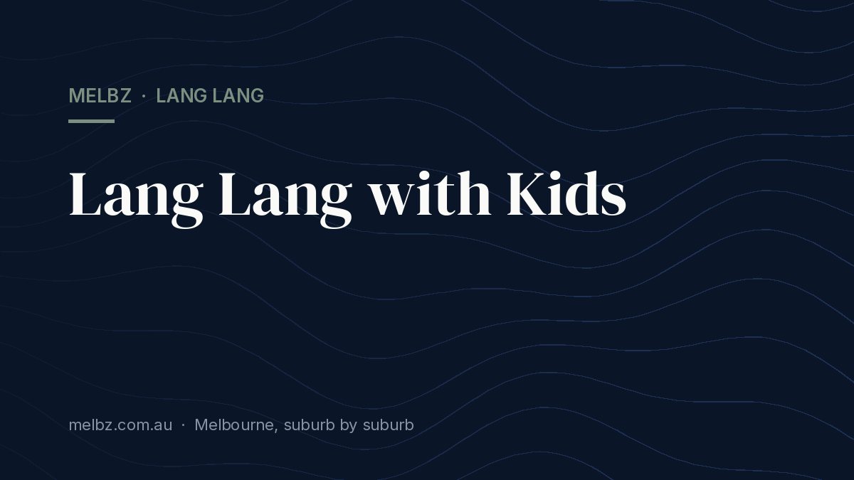 Title card: Lang Lang with Kids