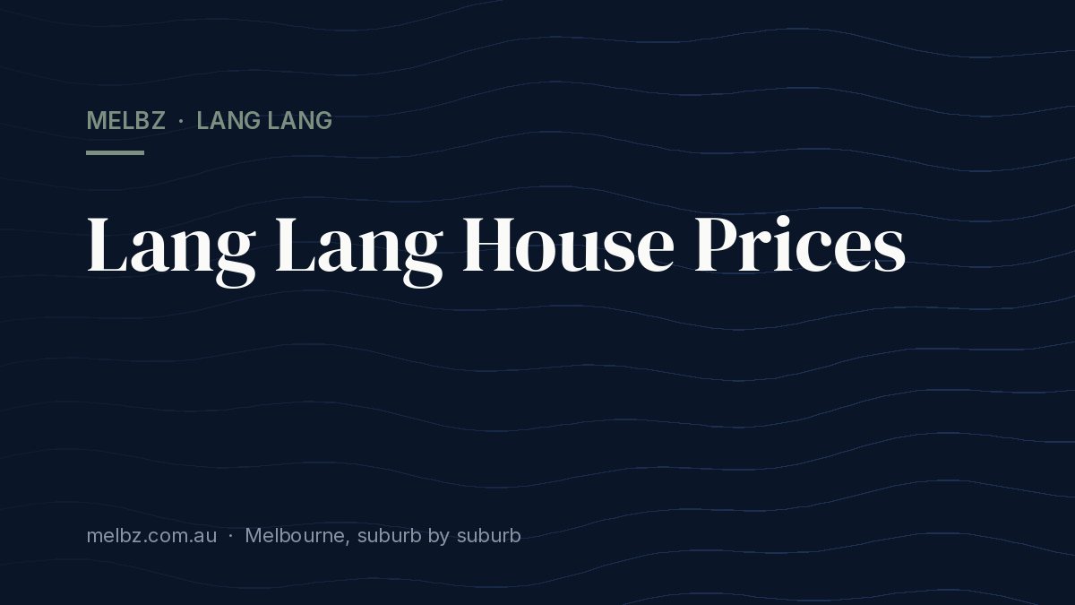 Title card: Lang Lang House Prices