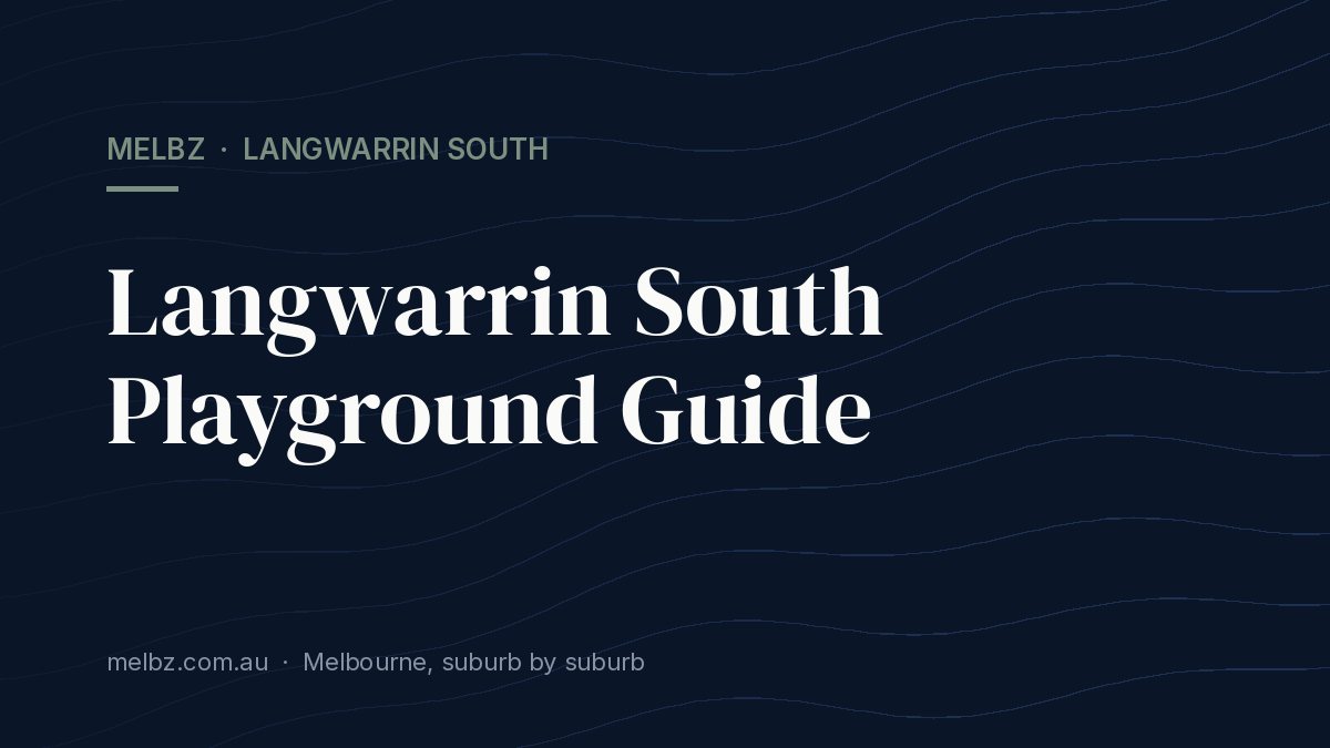 Title card: Langwarrin South Playground Guide