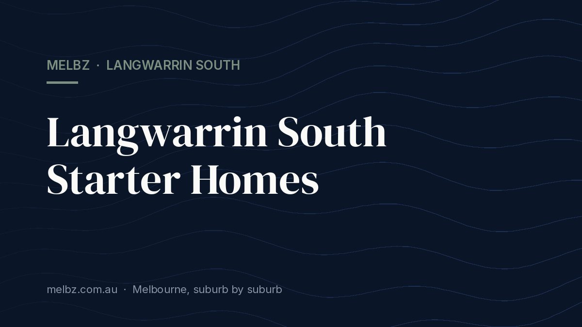 Title card: Langwarrin South Starter Homes