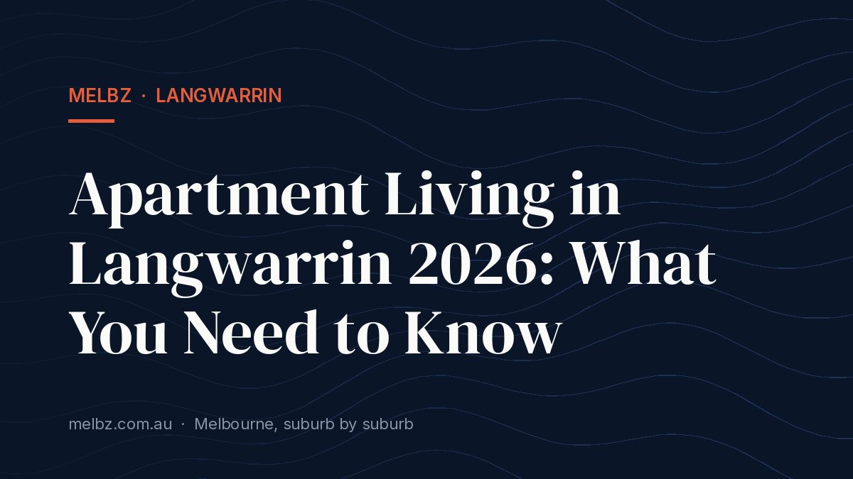 Title card: Apartment Living in Langwarrin 2026: What You Need to Know