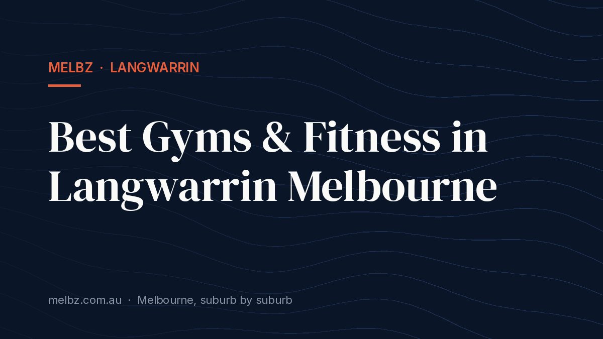 Title card: Best Gyms & Fitness in Langwarrin Melbourne
