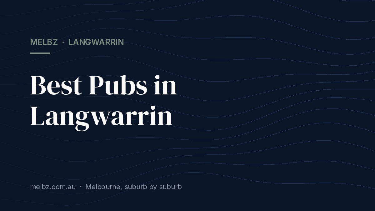 Title card: Best Pubs in Langwarrin