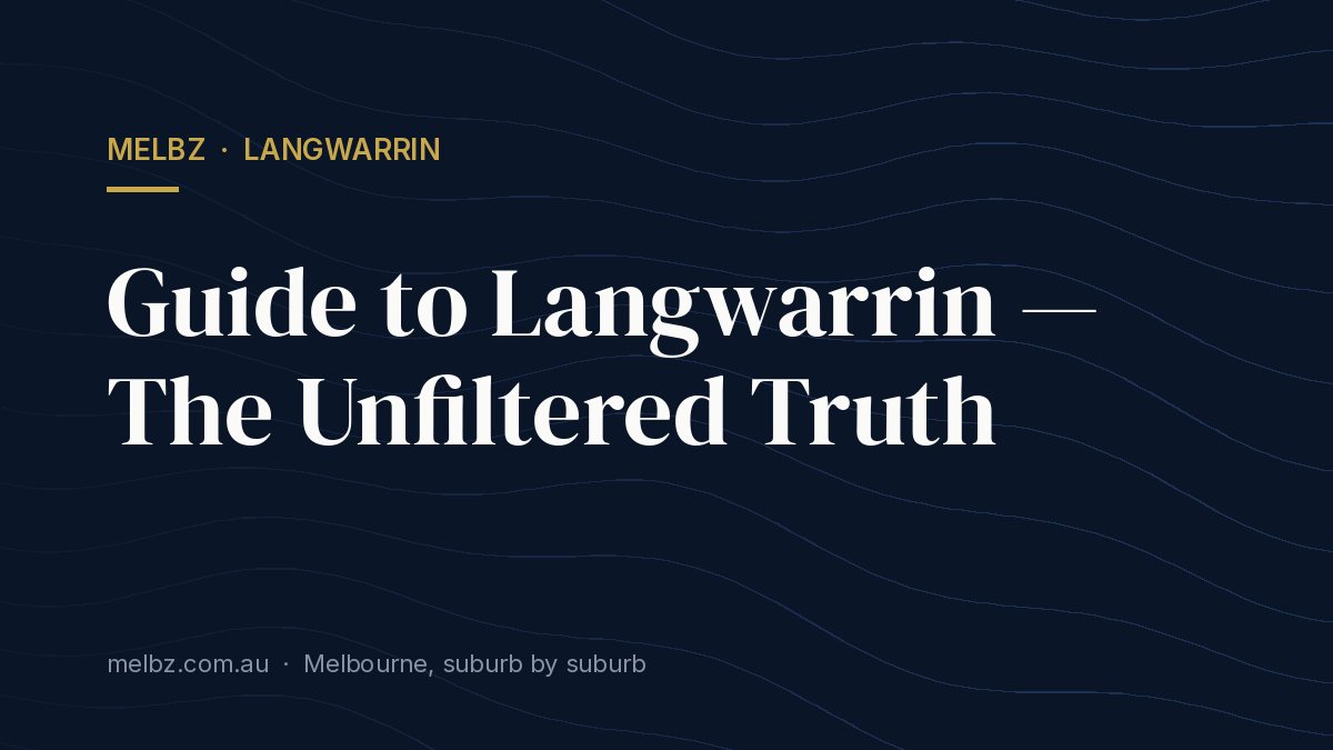 Title card: Guide to Langwarrin — The Unfiltered Truth