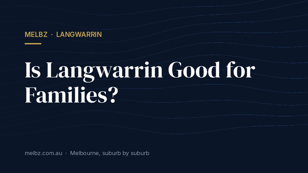 Title card: Is Langwarrin Good for Families?