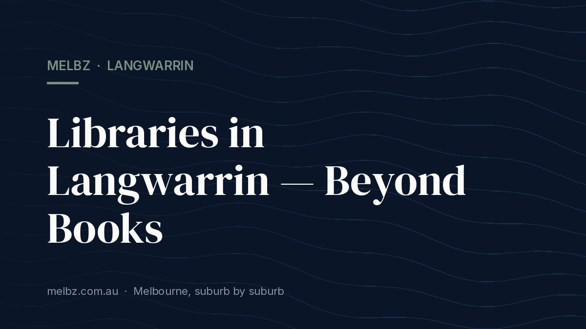 Title card: Libraries in Langwarrin — Beyond Books