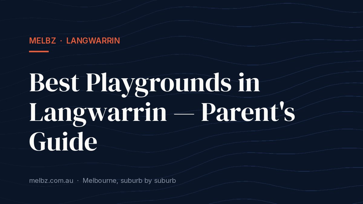 Title card: Best Playgrounds in Langwarrin — Parent's Guide