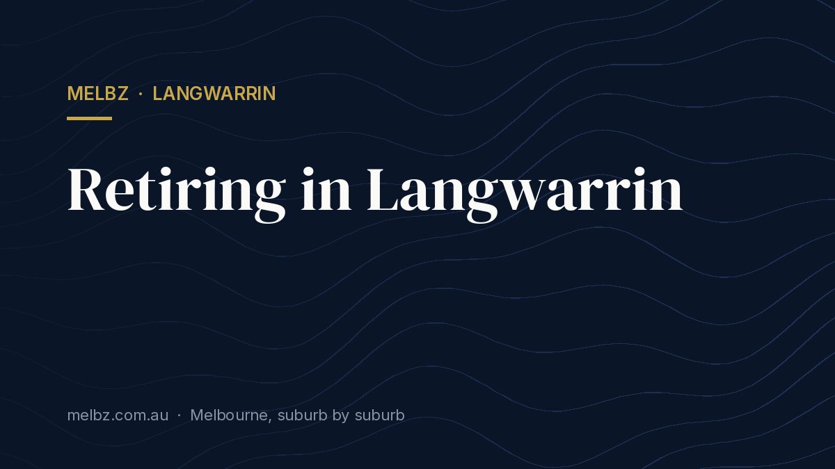 Title card: Retiring in Langwarrin
