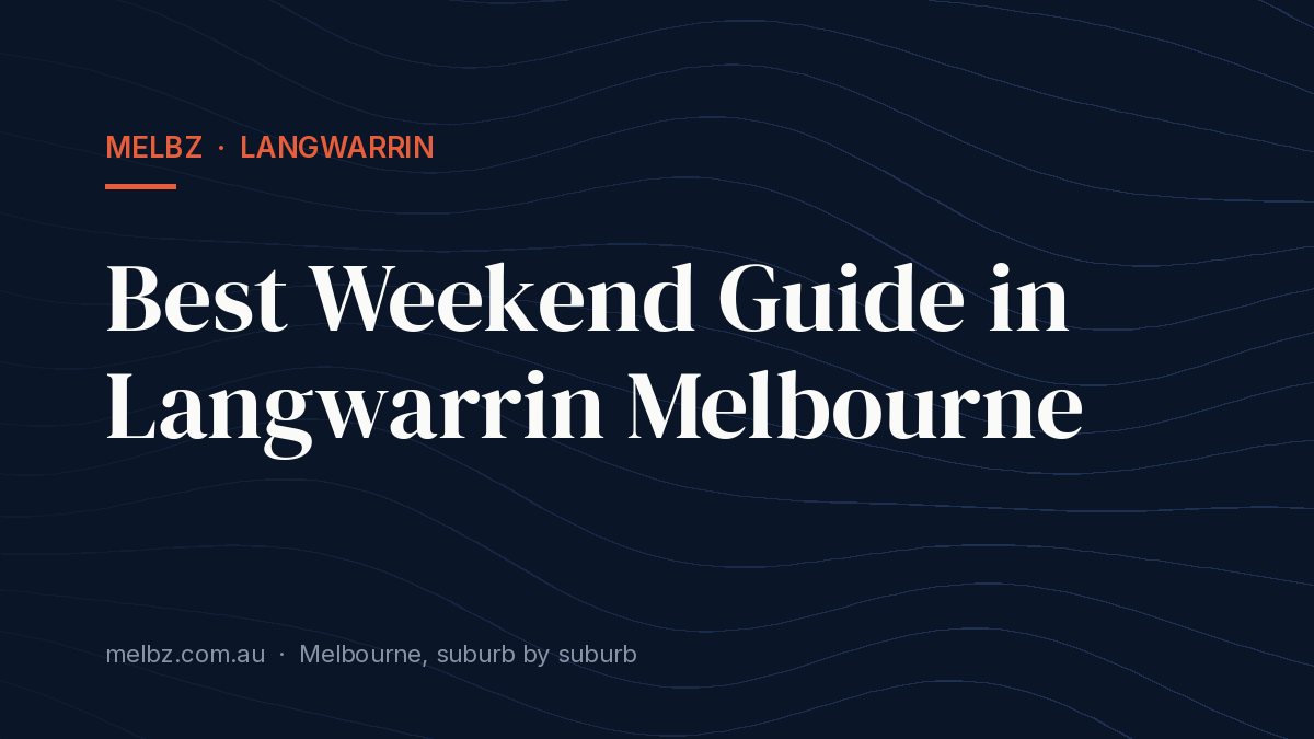 Title card: Best Weekend Guide in Langwarrin Melbourne