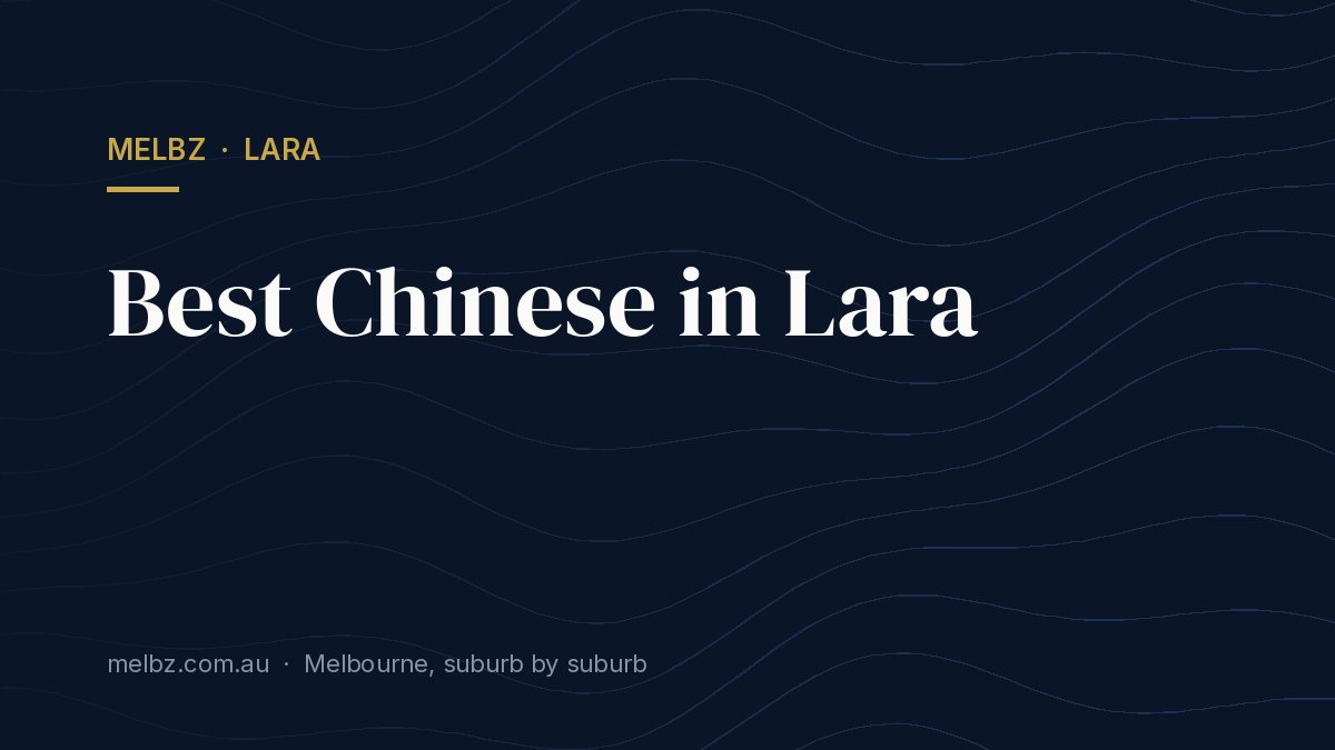 Title card: Best Chinese in Lara