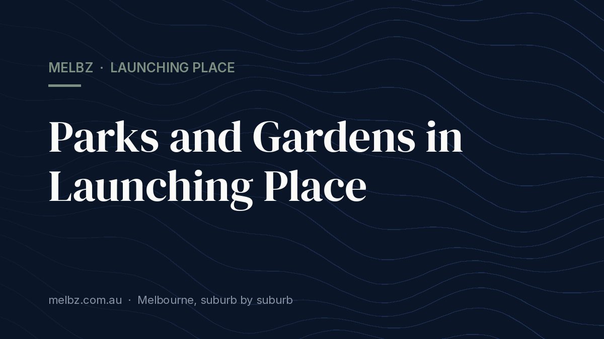 Title card: Parks and Gardens in Launching Place