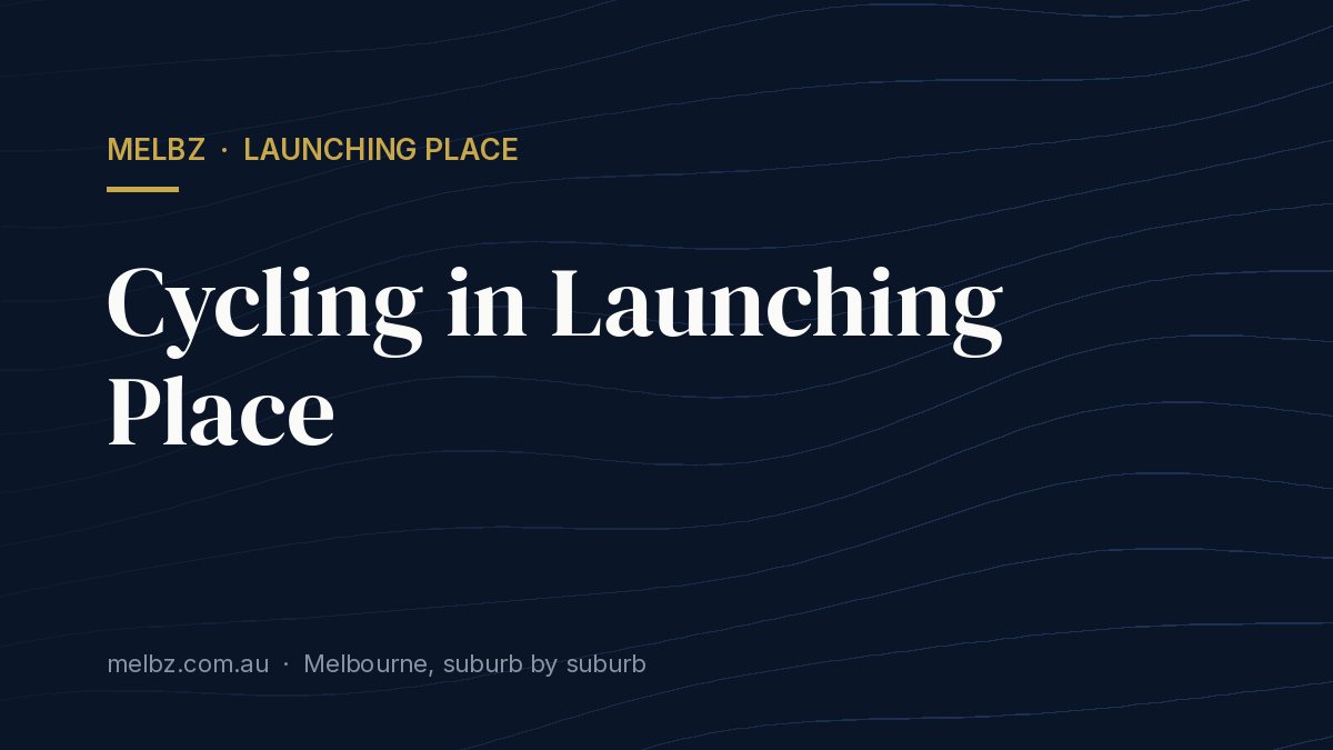 Title card: Cycling in Launching Place