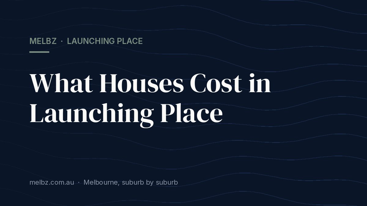 Title card: What Houses Cost in Launching Place