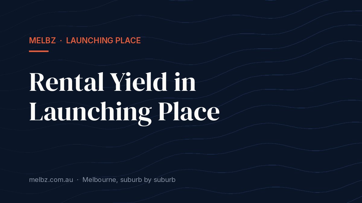 Title card: Rental Yield in Launching Place
