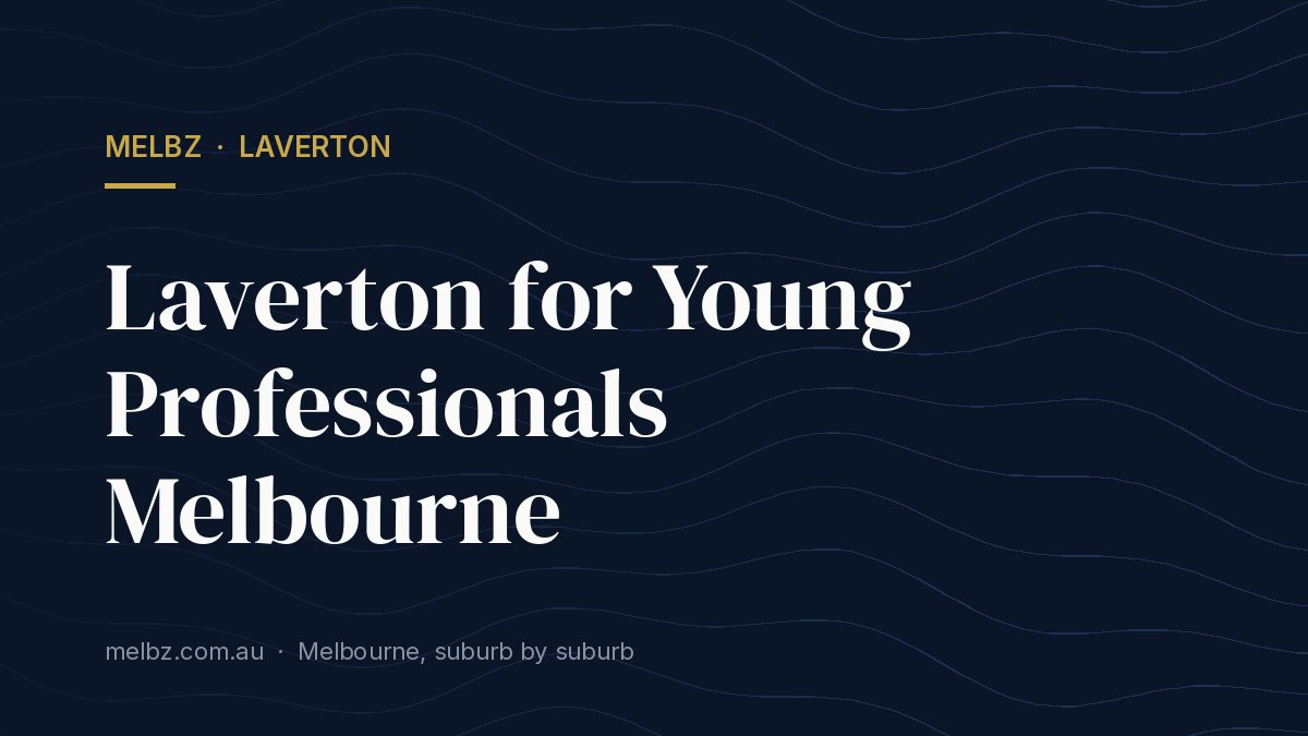Title card: Laverton for Young Professionals Melbourne