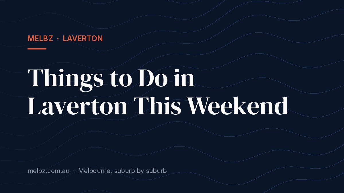 Title card: Things to Do in Laverton This Weekend
