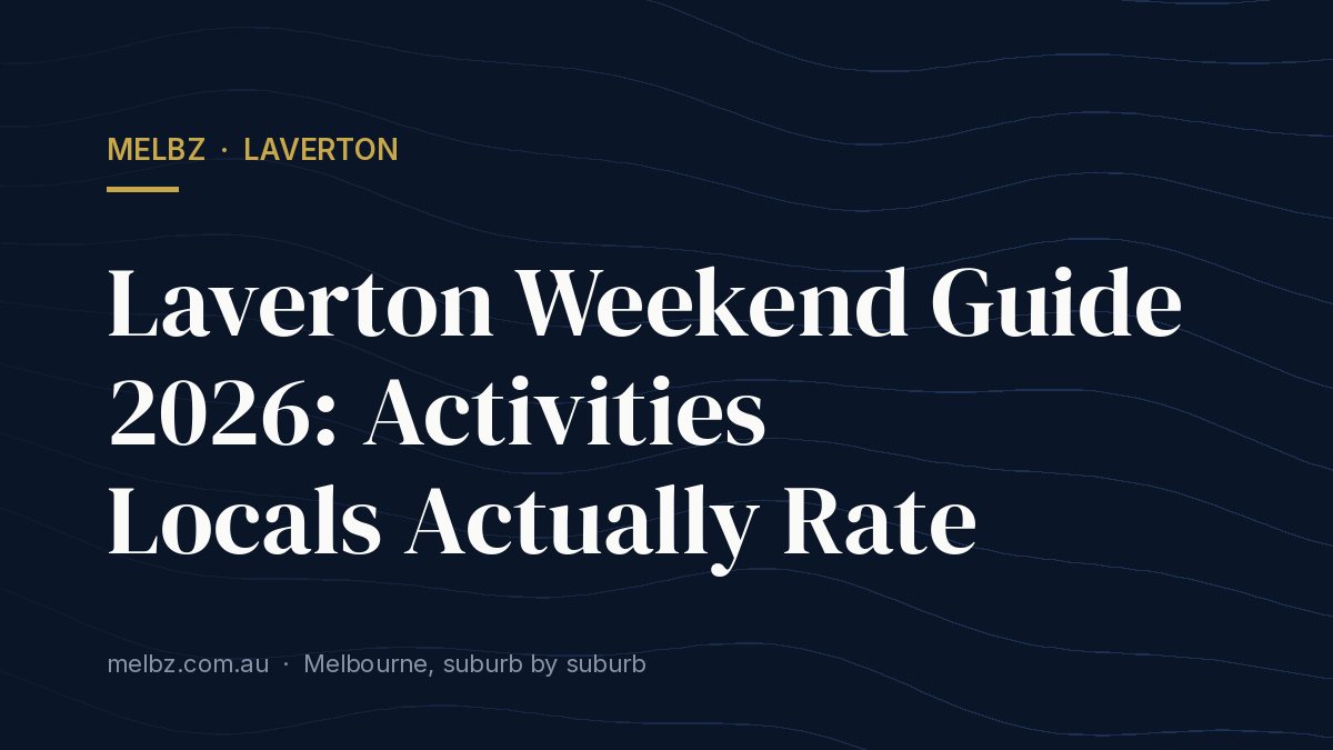 Title card: Laverton Weekend Guide 2026: Activities Locals Actually Rate