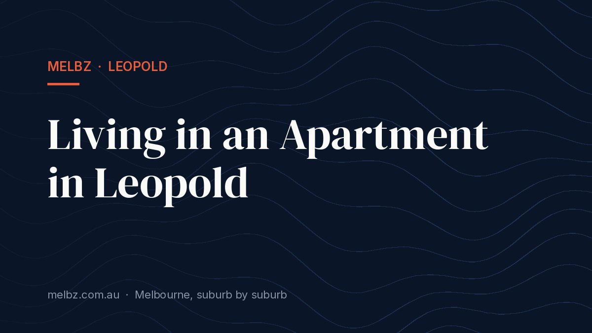 Title card: Living in an Apartment in Leopold