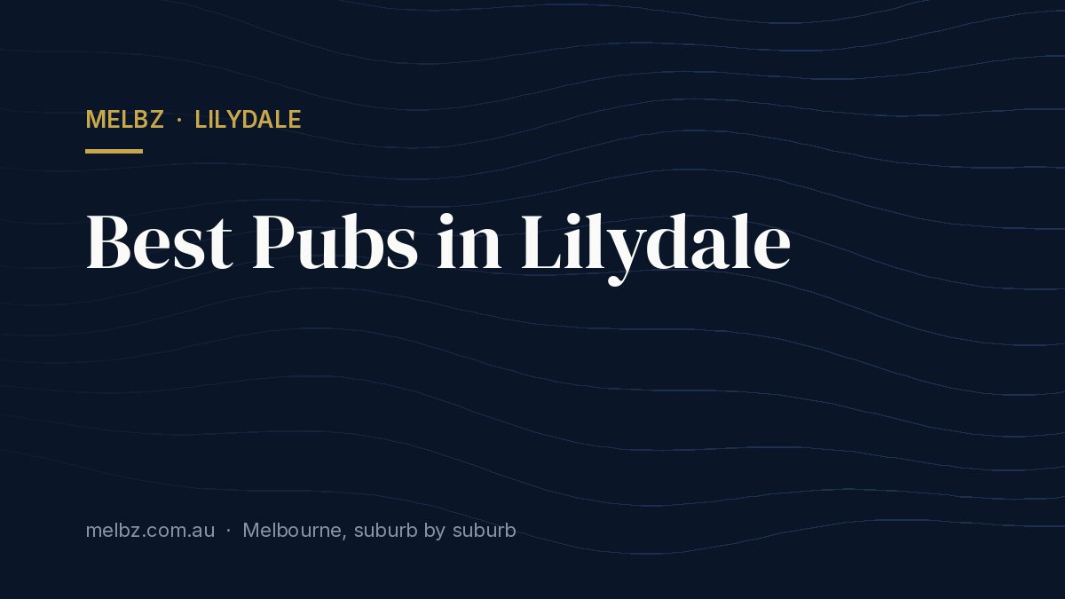 Title card: Best Pubs in Lilydale