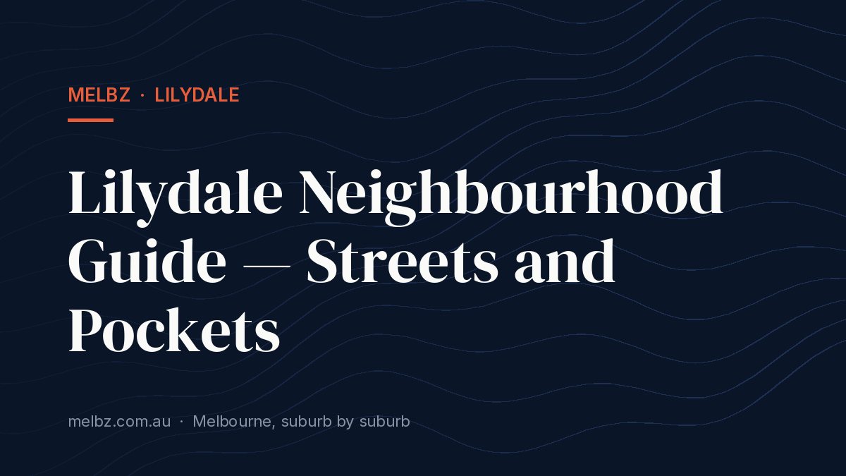 Title card: Lilydale Neighbourhood Guide — Streets and Pockets