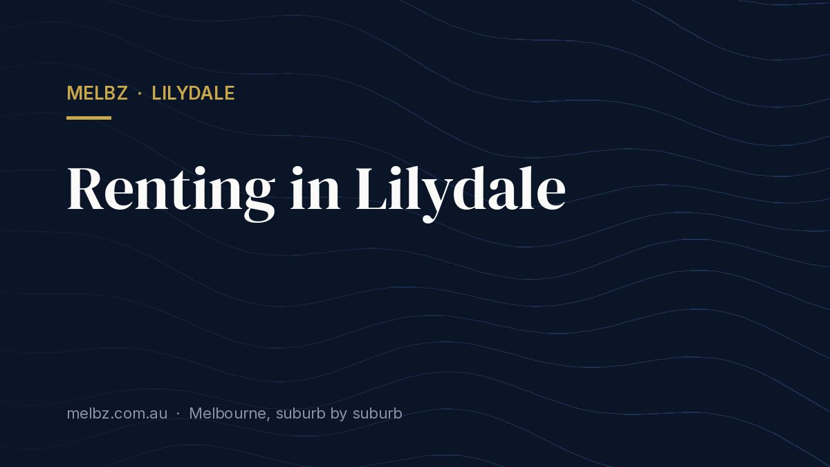 Title card: Renting in Lilydale