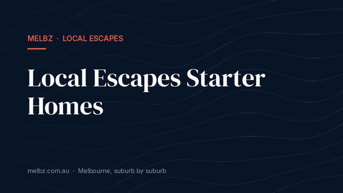 Title card: Local Escapes Starter Homes