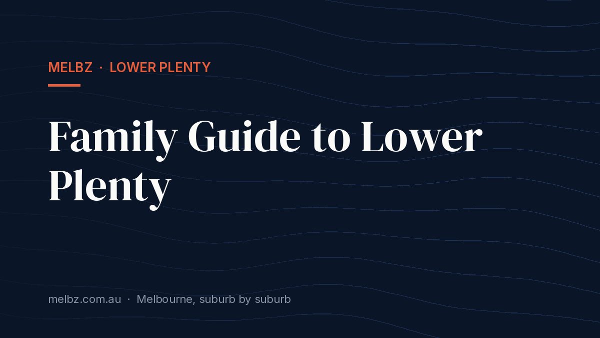 Title card: Family Guide to Lower Plenty