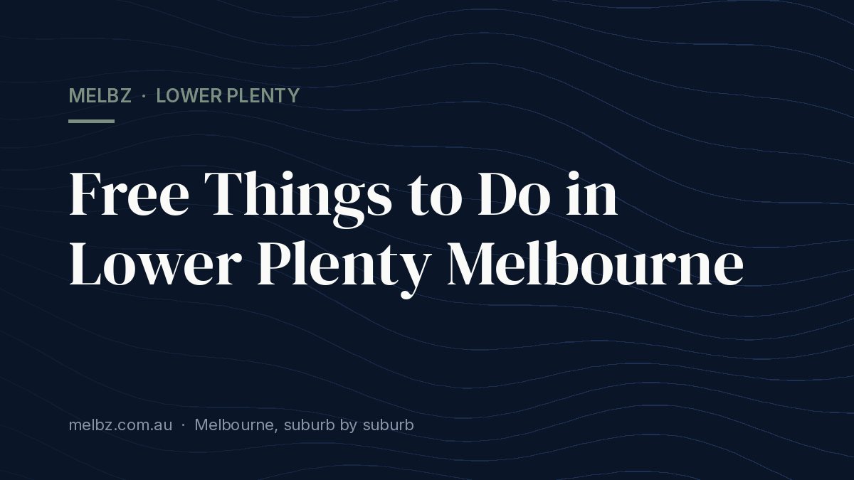 Title card: Free Things to Do in Lower Plenty Melbourne