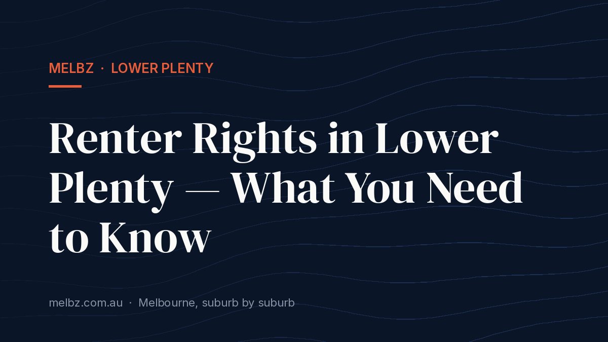 Title card: Renter Rights in Lower Plenty — What You Need to Know