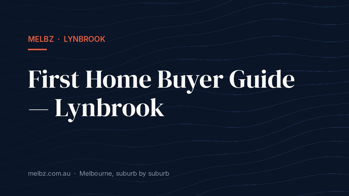 Title card: First Home Buyer Guide — Lynbrook