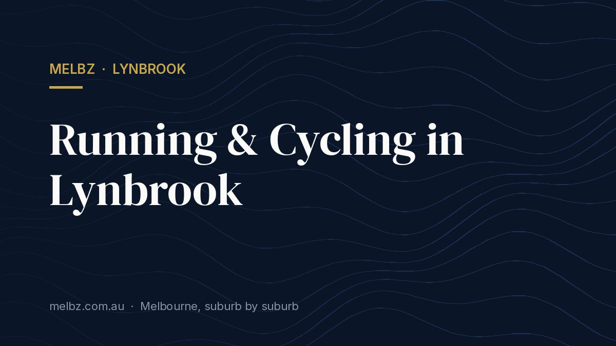Title card: Running & Cycling in Lynbrook