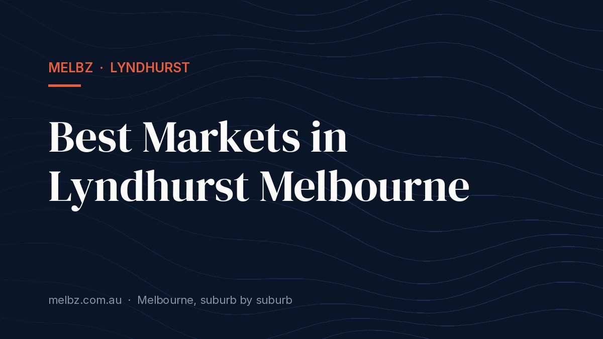 Title card: Best Markets in Lyndhurst Melbourne