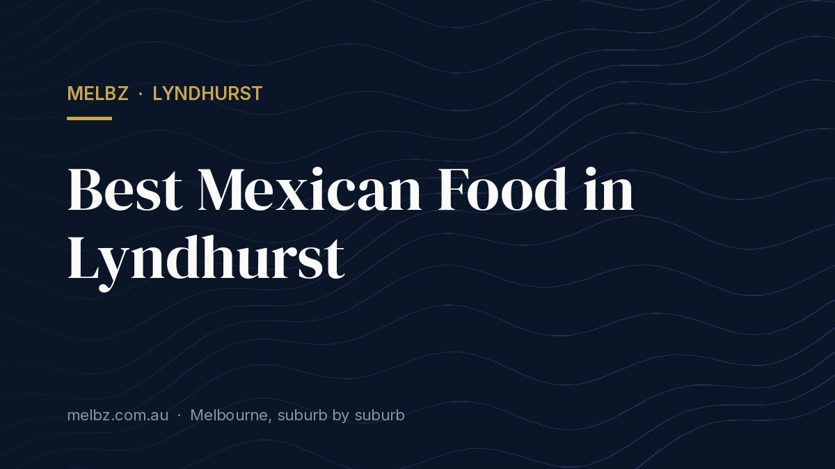 Title card: Best Mexican Food in Lyndhurst