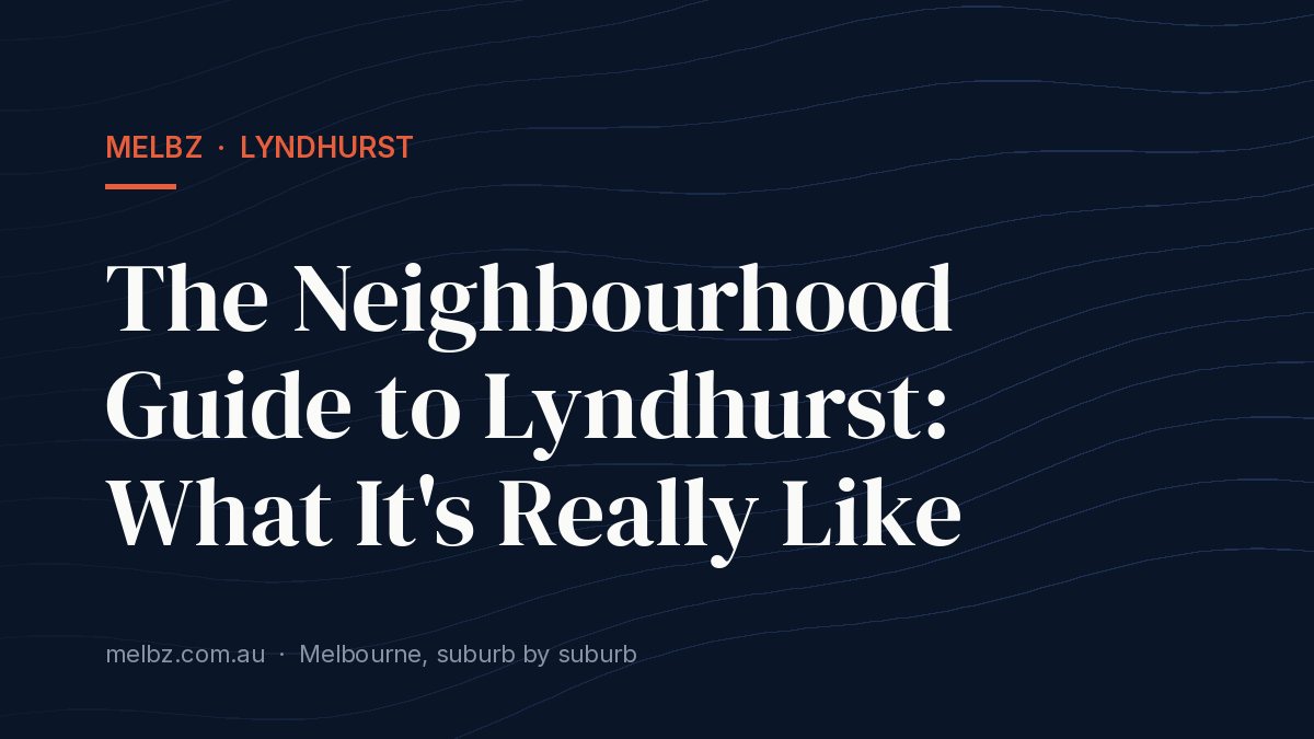 Title card: The Neighbourhood Guide to Lyndhurst: What It's Really Like