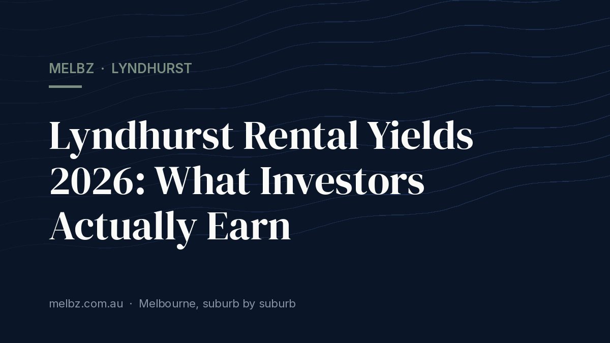 Title card: Lyndhurst Rental Yields 2026: What Investors Actually Earn