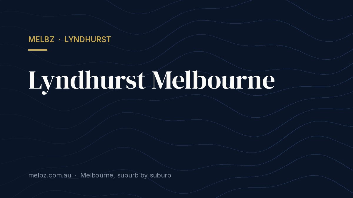 Title card: Lyndhurst Melbourne