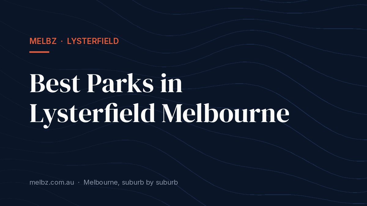 Title card: Best Parks in Lysterfield Melbourne