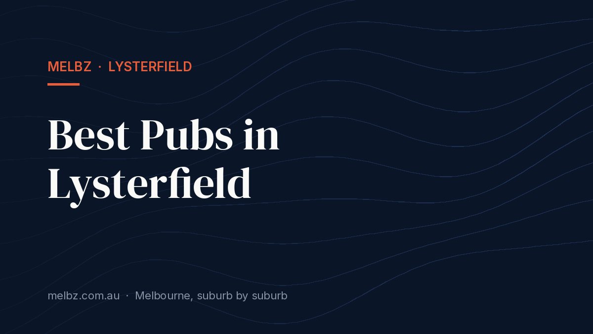 Title card: Best Pubs in Lysterfield