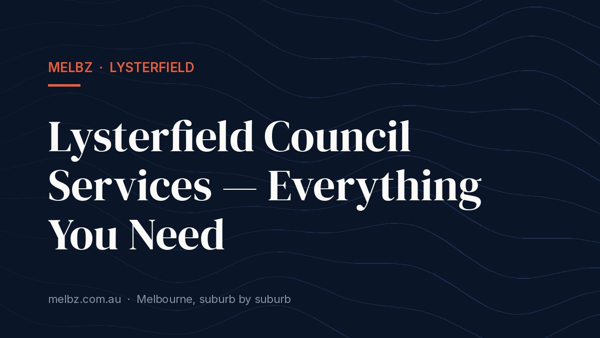 Title card: Lysterfield Council Services — Everything You Need