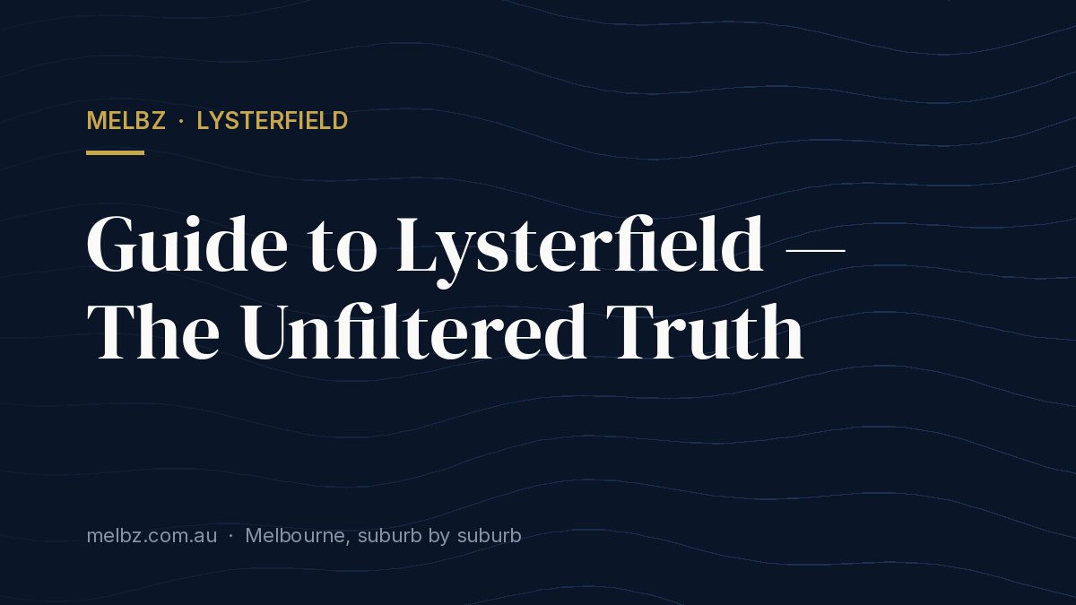 Title card: Guide to Lysterfield — The Unfiltered Truth