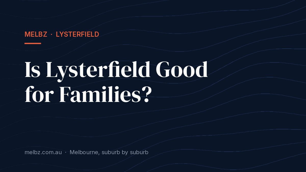 Title card: Is Lysterfield Good for Families?