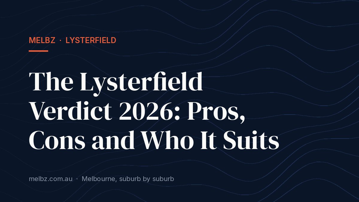 Title card: The Lysterfield Verdict 2026: Pros, Cons and Who It Suits