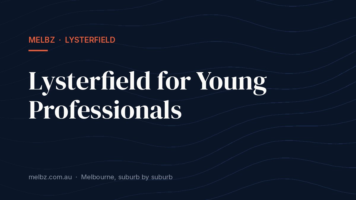 Title card: Lysterfield for Young Professionals