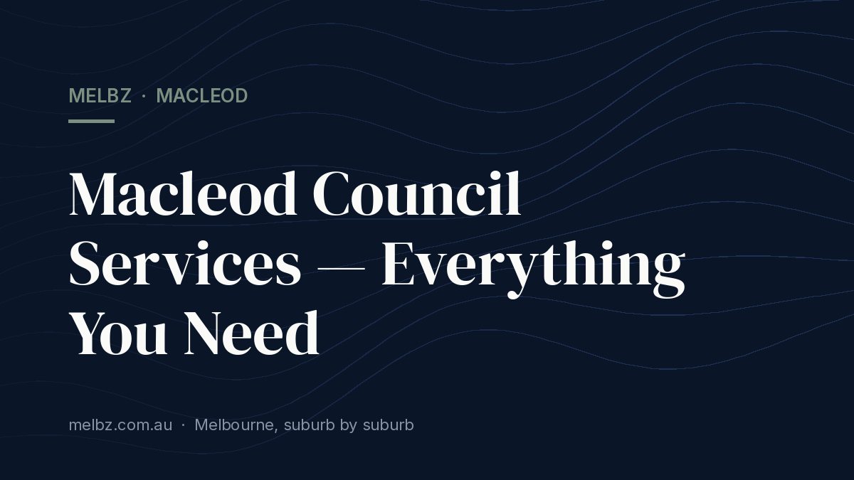 Title card: Macleod Council Services — Everything You Need